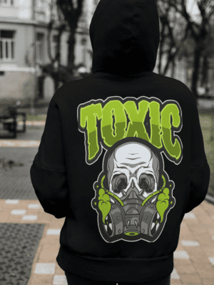 Toxic Black Oversized Hoodies - Egobites