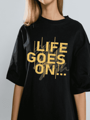 Black Terry Oversized T-shirt On Life